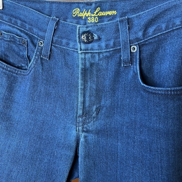 Ralph Lauren 380 Yellow Label Blue Bootcut Jean Size 28 - Picture 2 of 7
